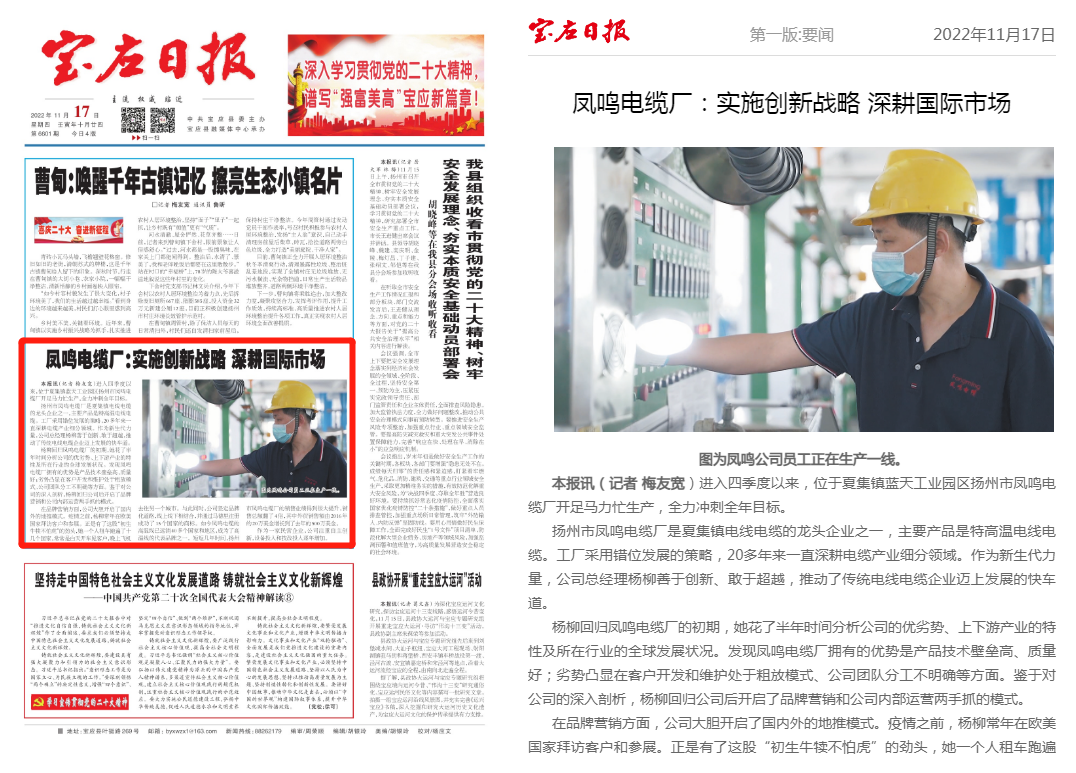 Fongming Cable: Deeply plowing the international market, Fongming Cable topped the headlines